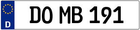 Trailer License Plate